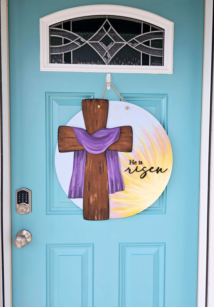 He is Risen Sunshine Cross Door Hanger-wholesale