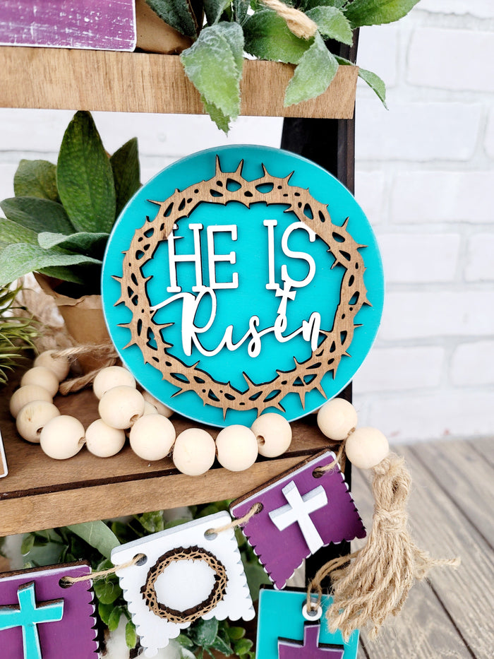 He is Risen Tiered Tray Set- wholesale