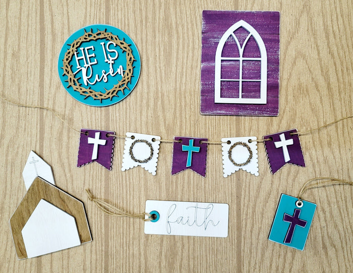 He is Risen Tiered Tray Set- wholesale