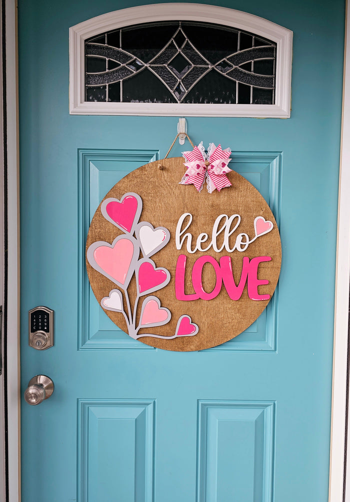 Hello Love Balloon Door Hanger-wholesale