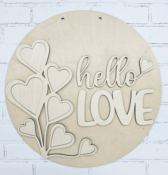 Hello Love Balloon Door Hanger-wholesale