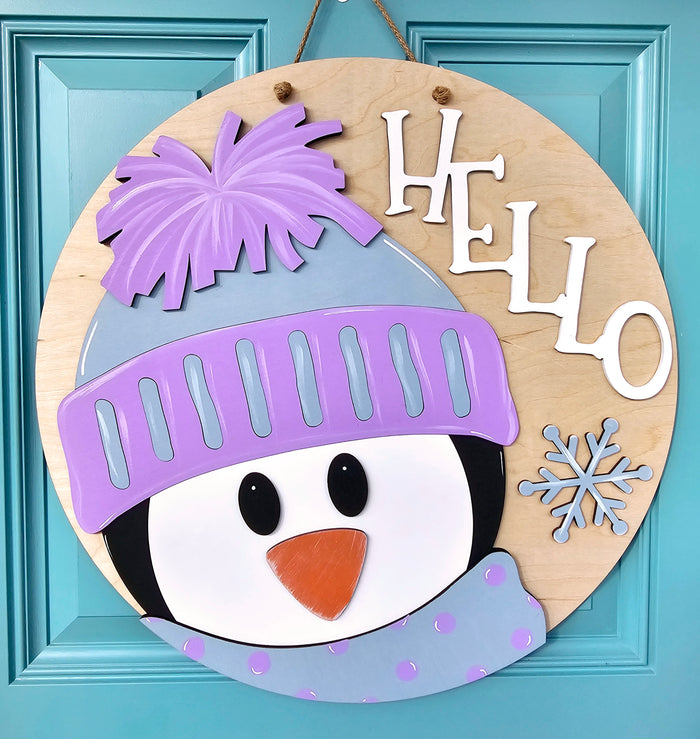 Hello Penguin Door Hanger-wholesale