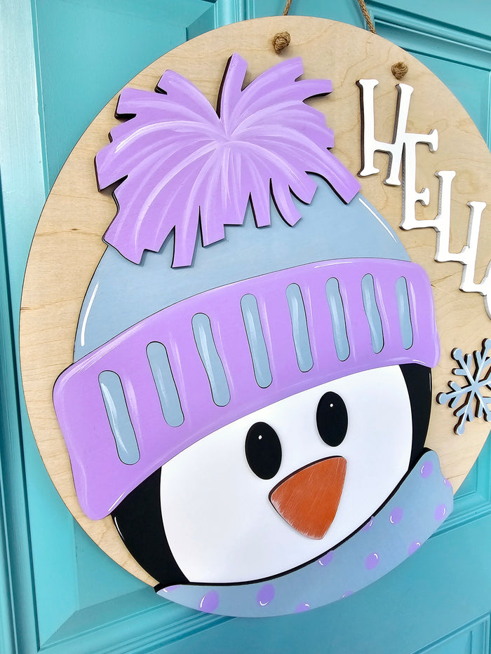 Hello Penguin Door Hanger-wholesale