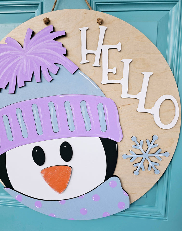 Hello Penguin Door Hanger-wholesale