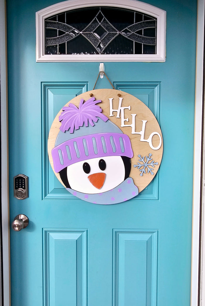 Hello Penguin Door Hanger-wholesale