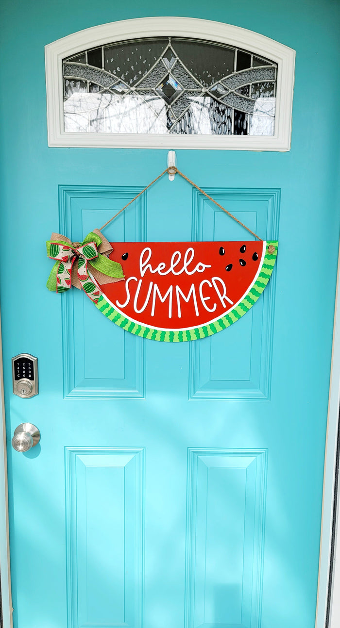 Hello Summer Watermelon Door Hanger- wholesale