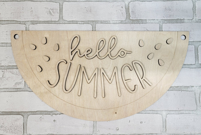 Hello Summer Watermelon Door Hanger- wholesale