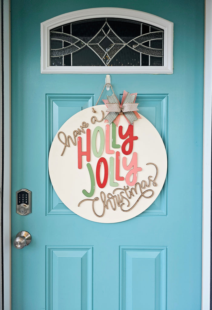 Holly Jolly Door Hanger