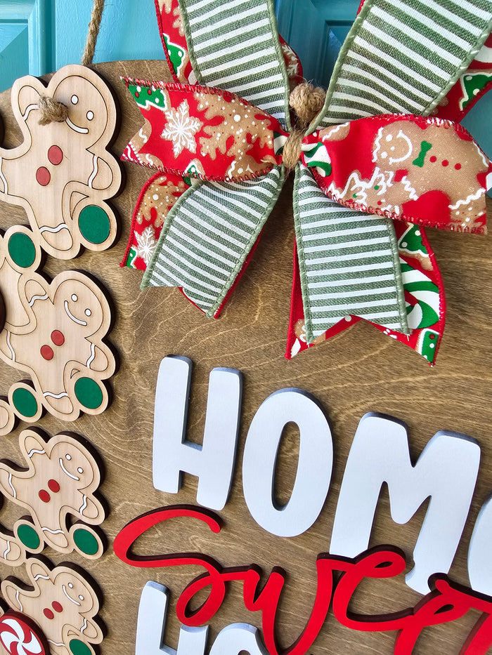Home Sweet Home Gingerbread Door Hanger