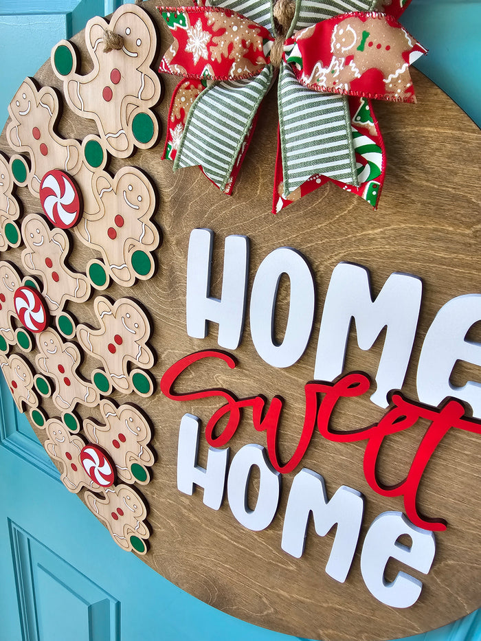 Home Sweet Home Gingerbread Door Hanger