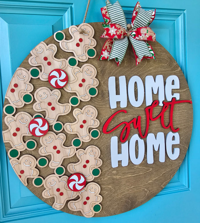 Home Sweet Home Gingerbread Door Hanger