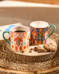 Ikat Tea Mugs Gift Set of 6