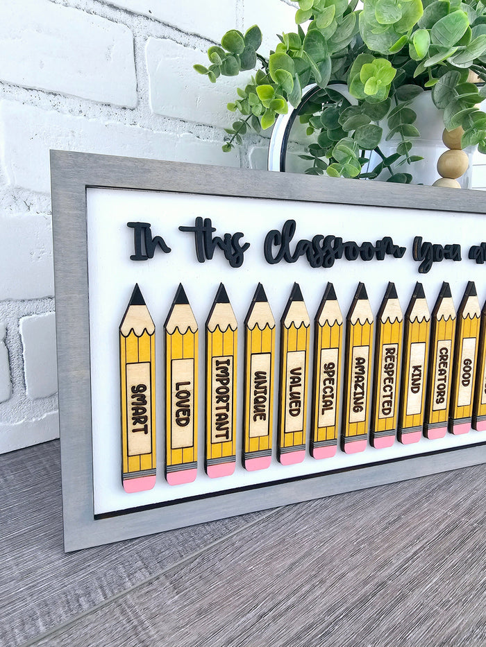 In this Classroom Sign-wholesale