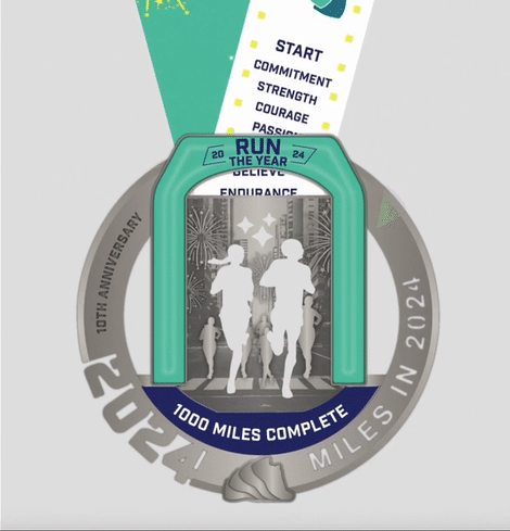 Interactive Medal | Run the Year 2024