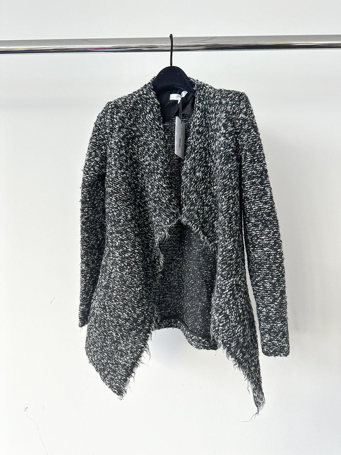 IRO Boucle Campi Drape Knit Jacket