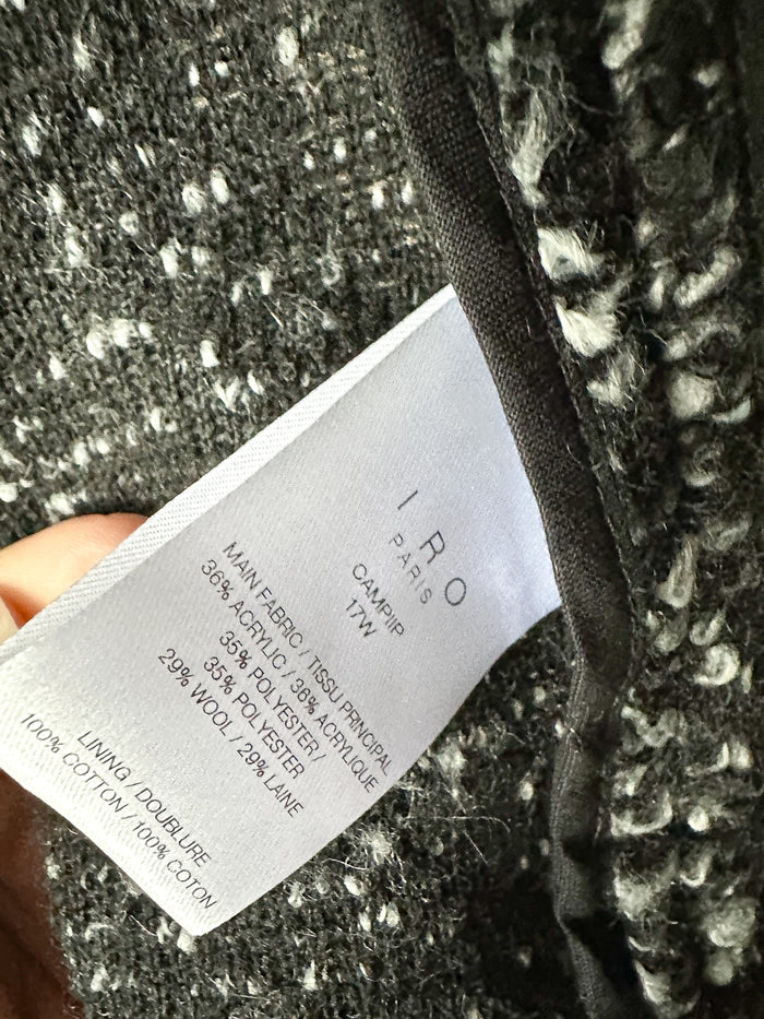 IRO Boucle Campi Drape Knit Jacket