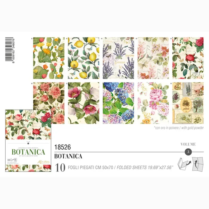 Italian Wrapping Paper: Botanica