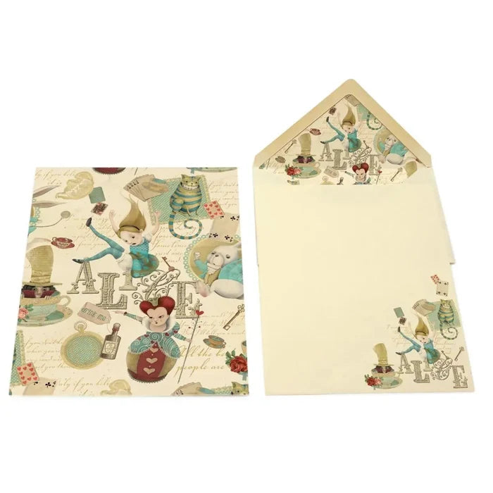 Italian Writing Paper: Alice in Wonderland