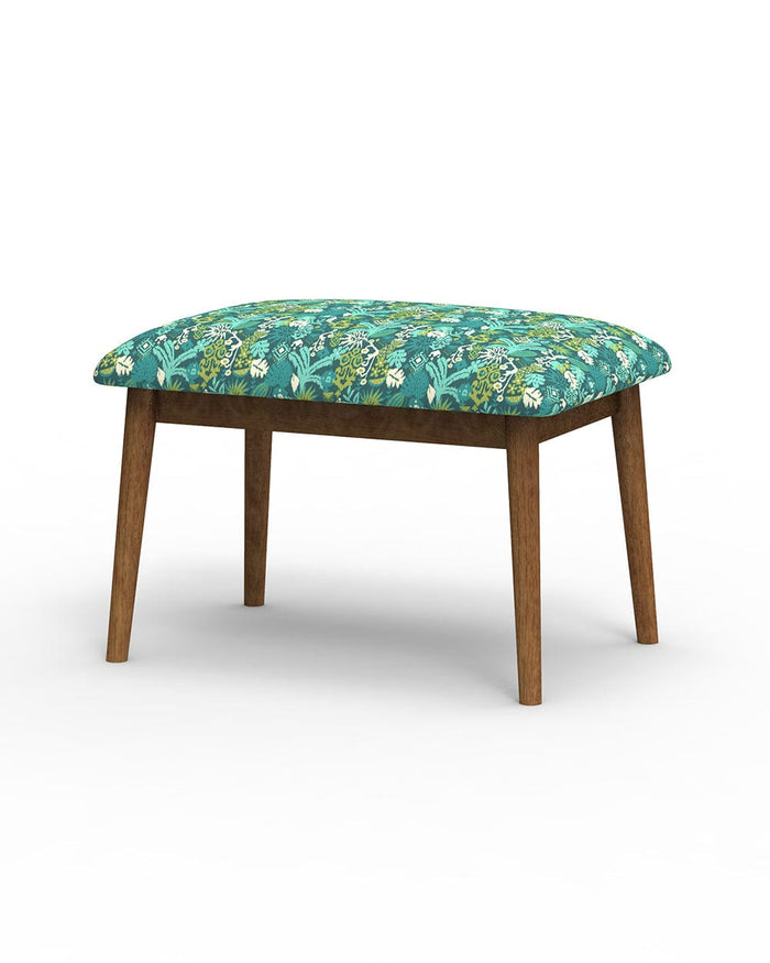 Chumbak Jodhpur Bench Small - Tropical Ikkat Green