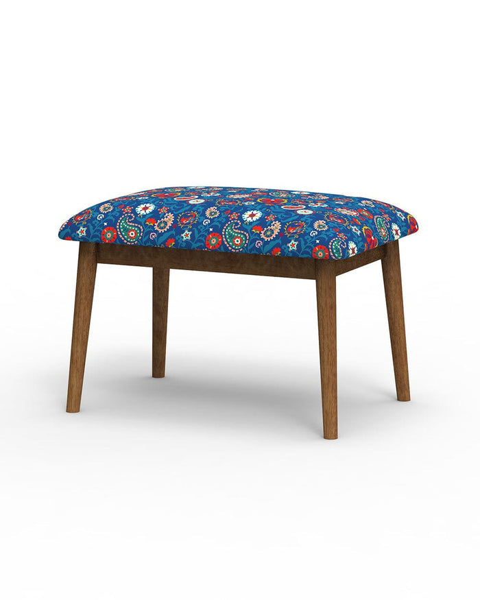 Chumbak Jodhpur Bench  Small- India Paisleys Blue