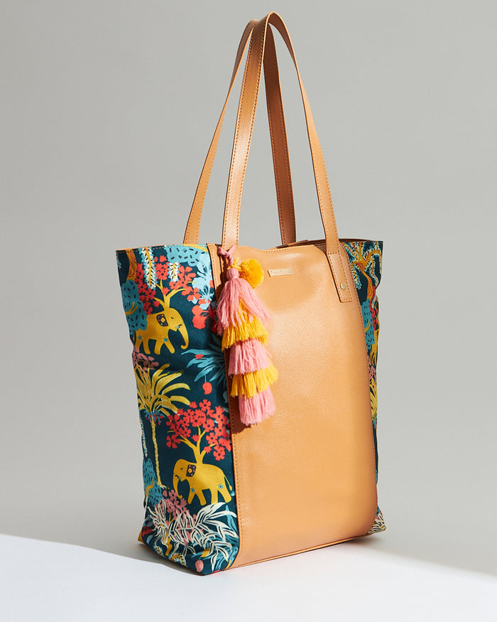 Jungle Drama Tassel Tote