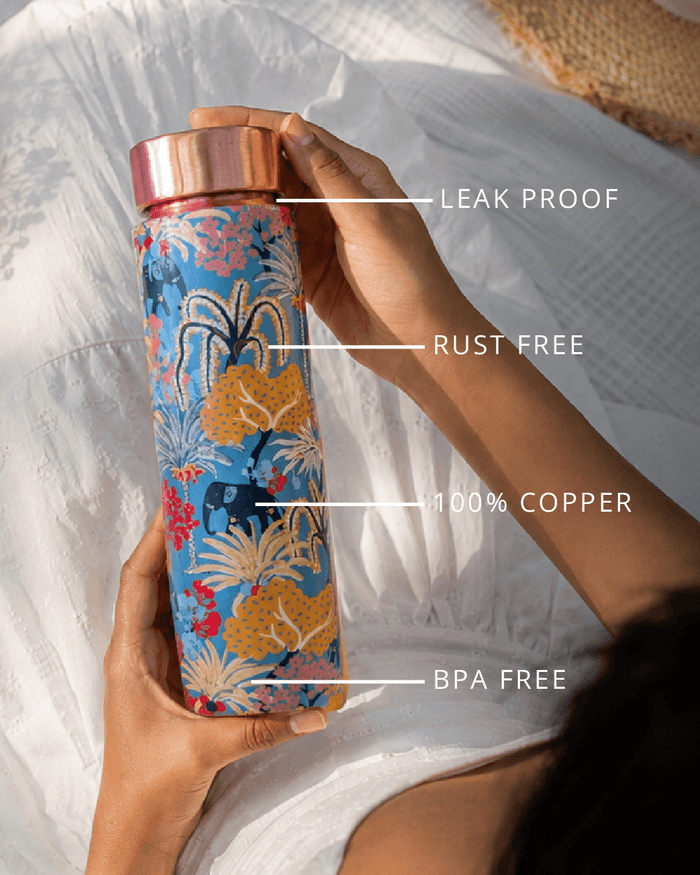 Jungle Folk Copper Bottle | 900 ml