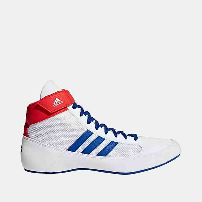 Side view of the Adidas Kids' HVC 2 Wrestling Shoes.