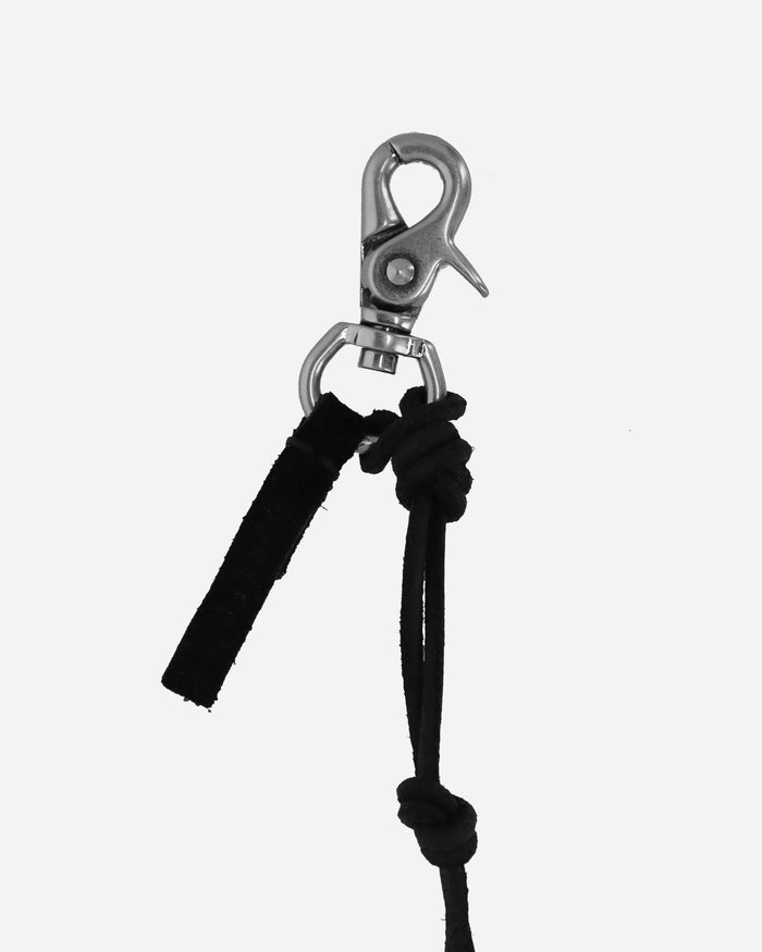 Our Legacy Ladon Black Leather Small Accessories Lanyards A2208LBL 001