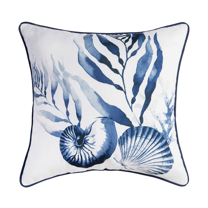 Lagoon Nightlife Shells Throw Pillow