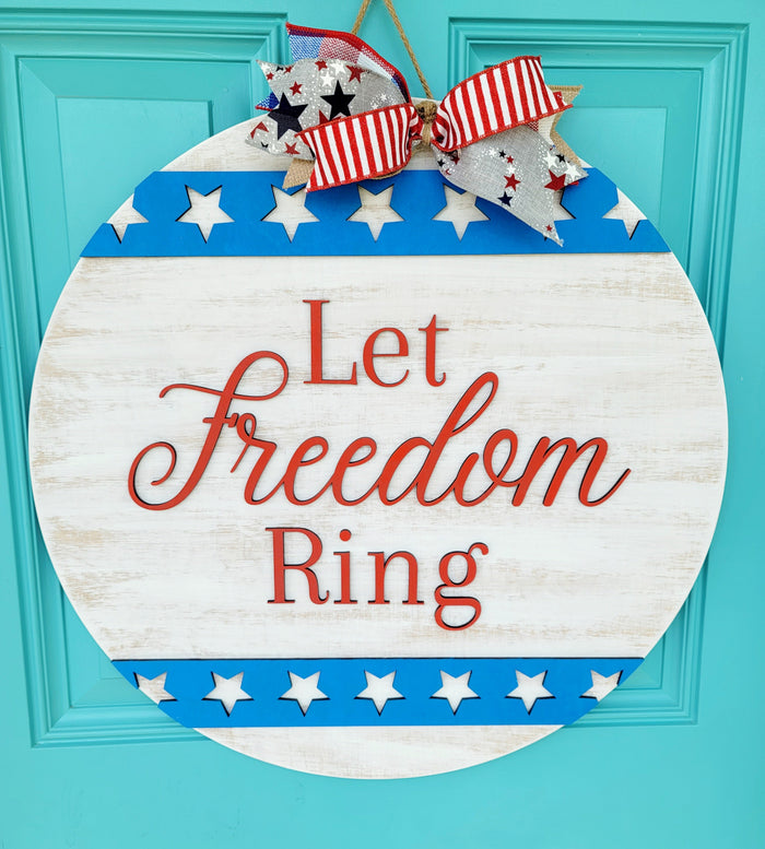 Let Freedom Ring Door Hanger- wholesale