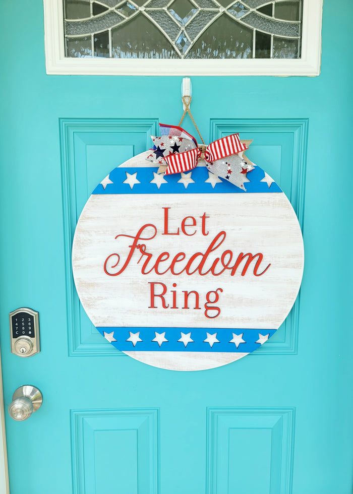 Let Freedom Ring Door Hanger- wholesale