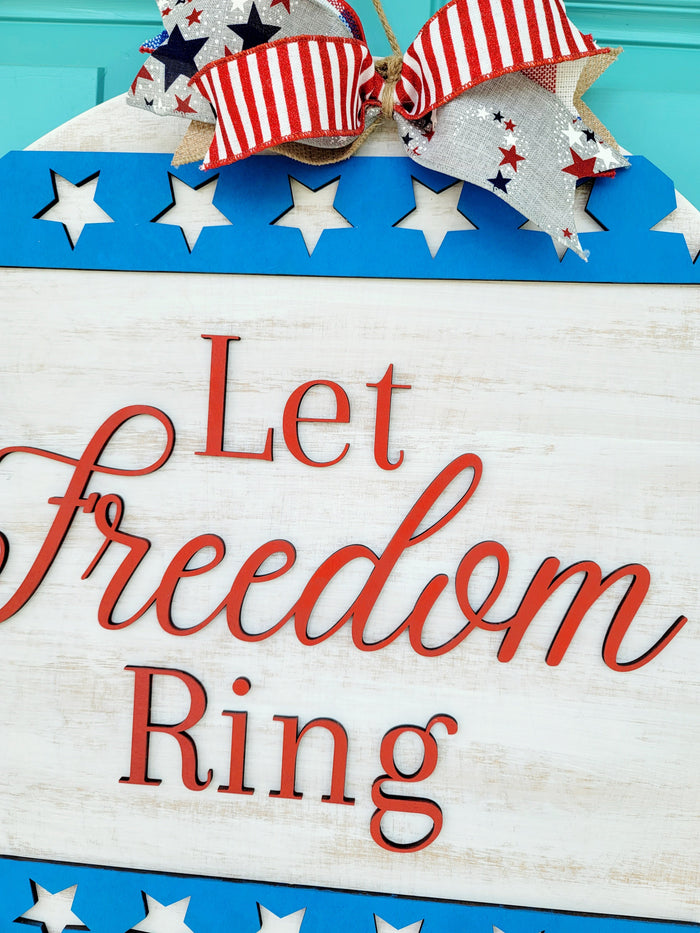 Let Freedom Ring Door Hanger- wholesale