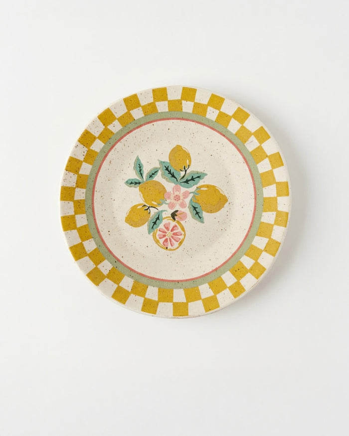 Limonata Quarter Plate| Citrus Zest