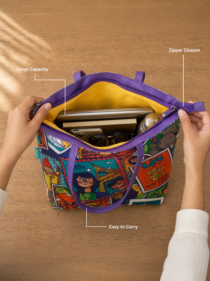 Live To Travel Tote Bag