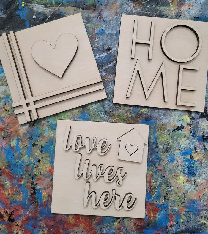 Love Lives Here- Set of 3- wholesale