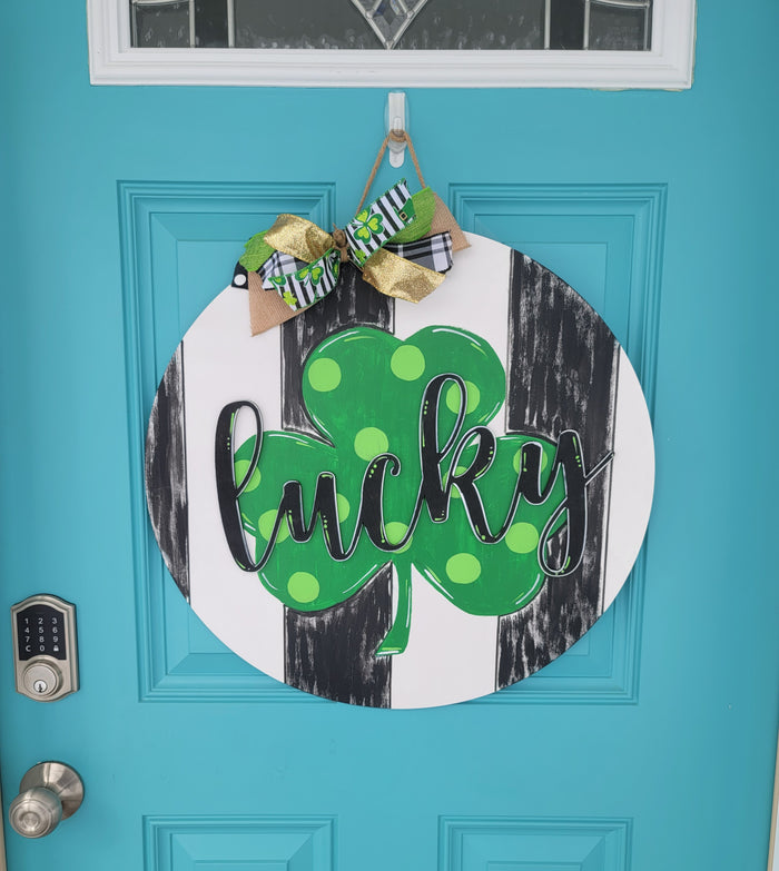 Lucky Clover Door Hanger