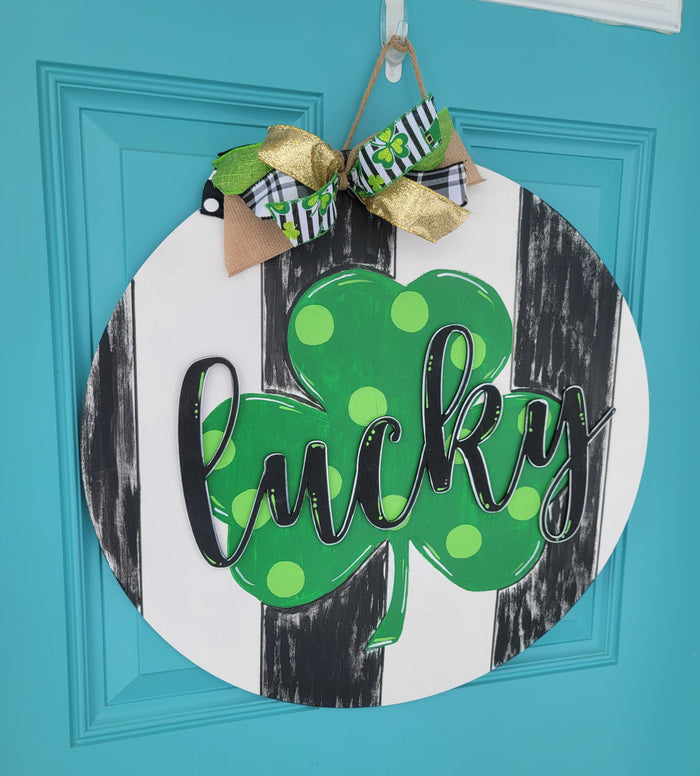 Lucky Clover Door Hanger