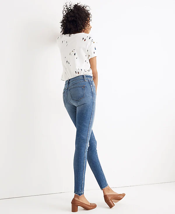 Madewell 10" High-Rise Skinny Jeans: Drop Step-Hem Edition