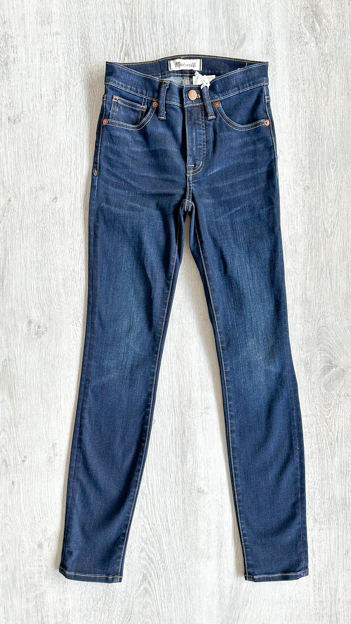 Madewell 9" High-Rise Skinny Denim Jeans in Larkspur Wash