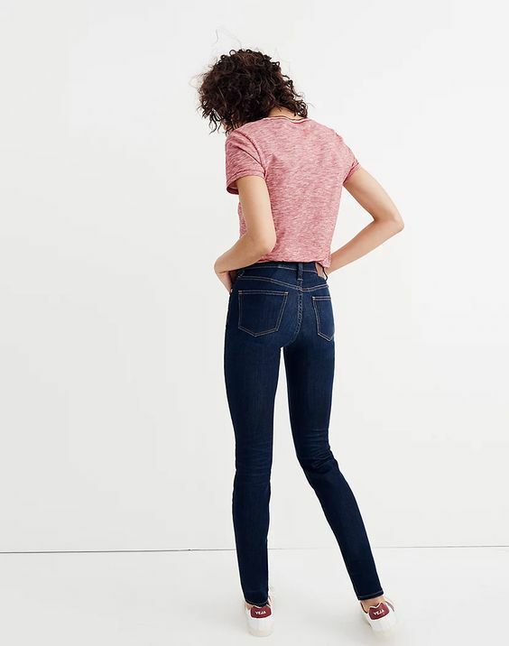 Madewell 9" High-Rise Skinny Denim Jeans in Larkspur Wash