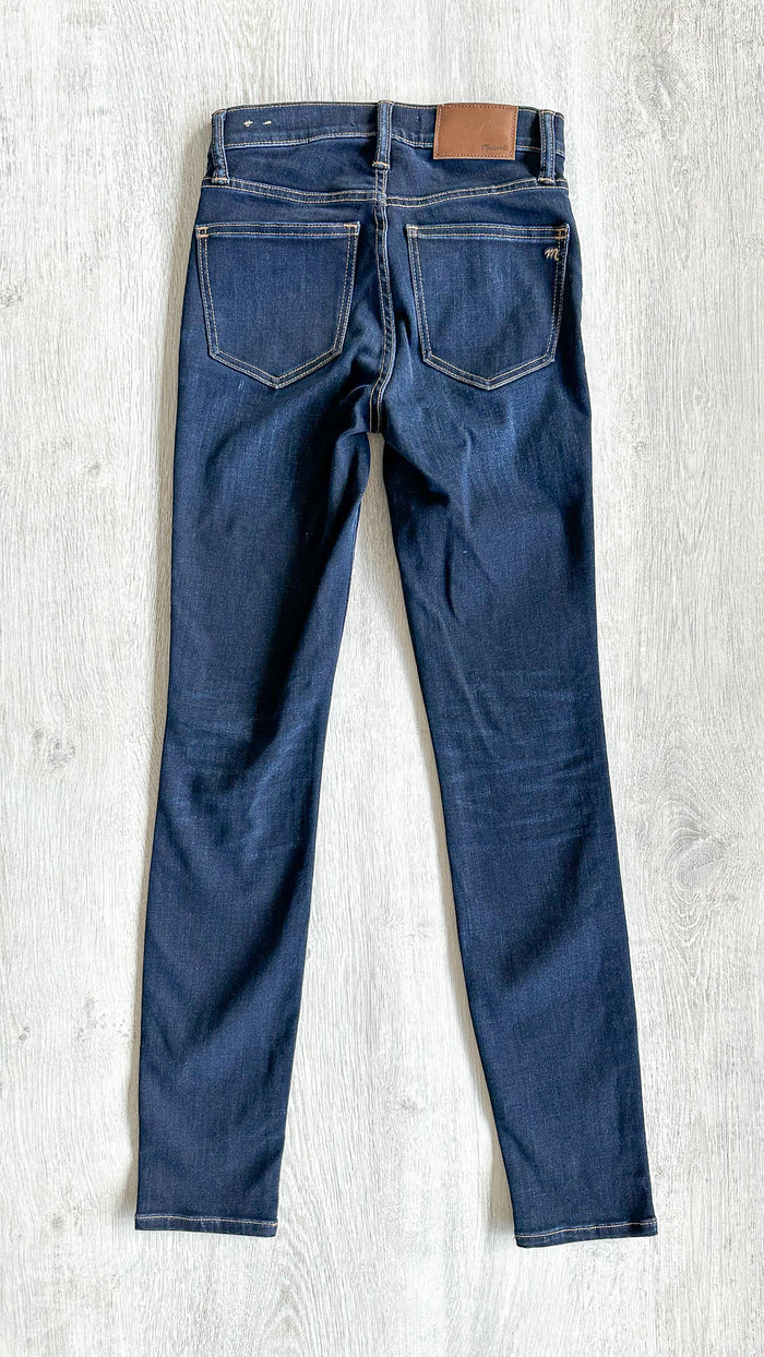 Madewell 9" High-Rise Skinny Denim Jeans in Larkspur Wash