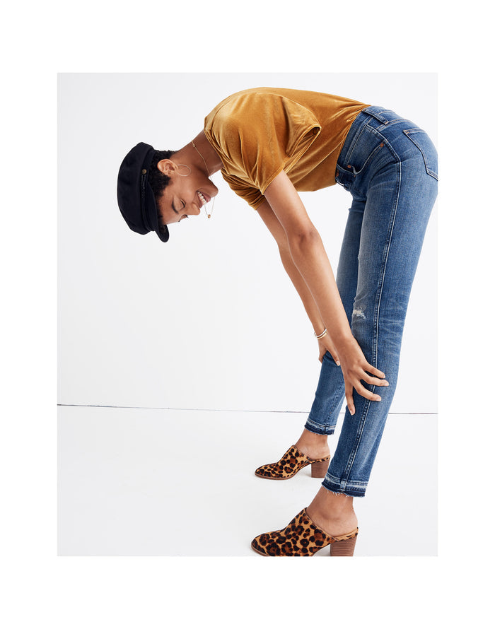 Madewell 9" Mid-Rise Rip and Repair Denim Skinny Jeans