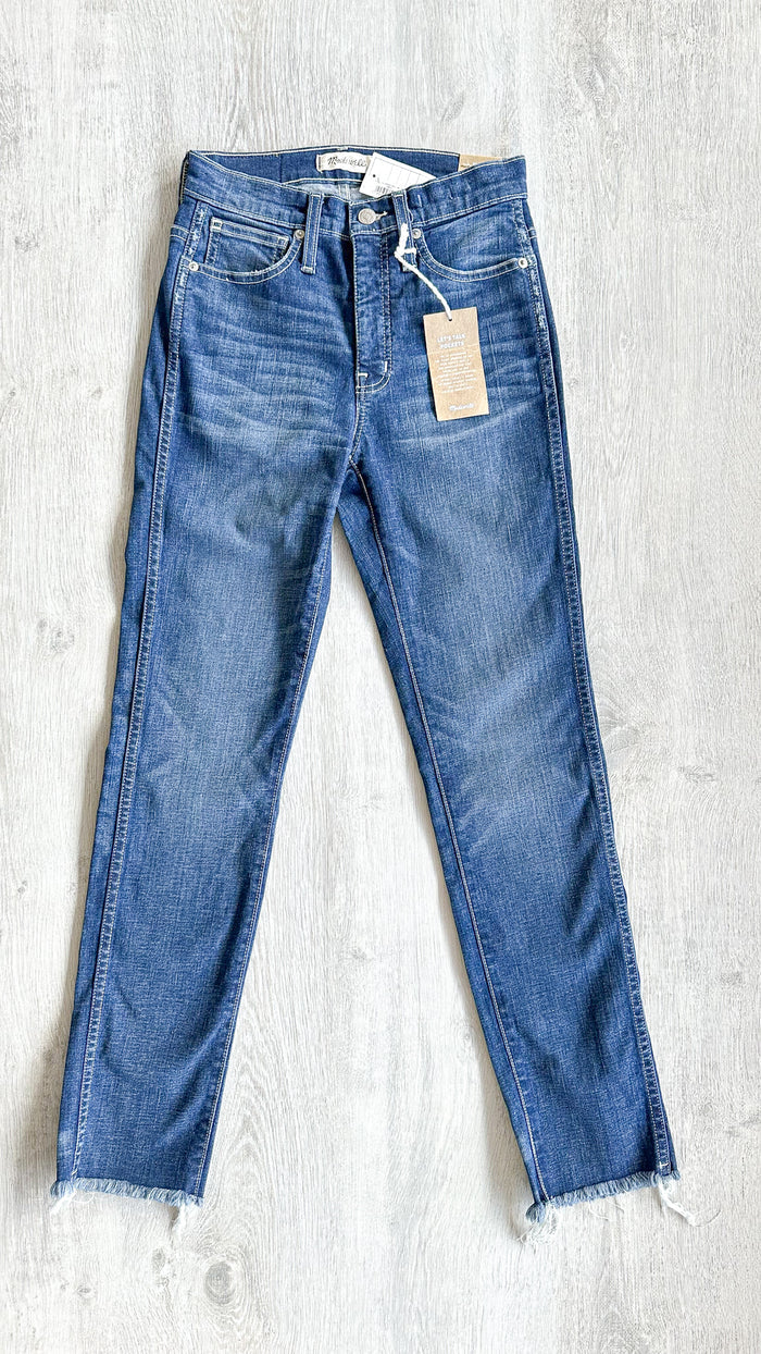 Madewell Slim Straight Denim Jeans Raw Hem Edition - House Of Huntington