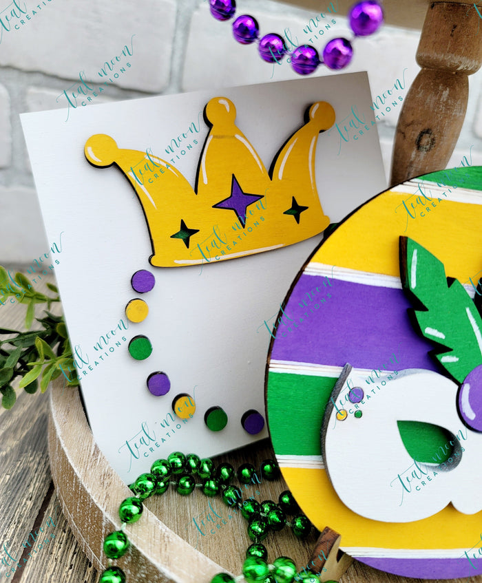 Mardi Gras Tiered Tray Set- wholesale