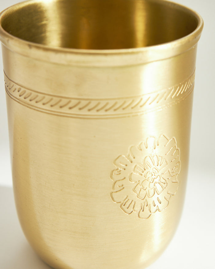 Marigold Brass Tumbler