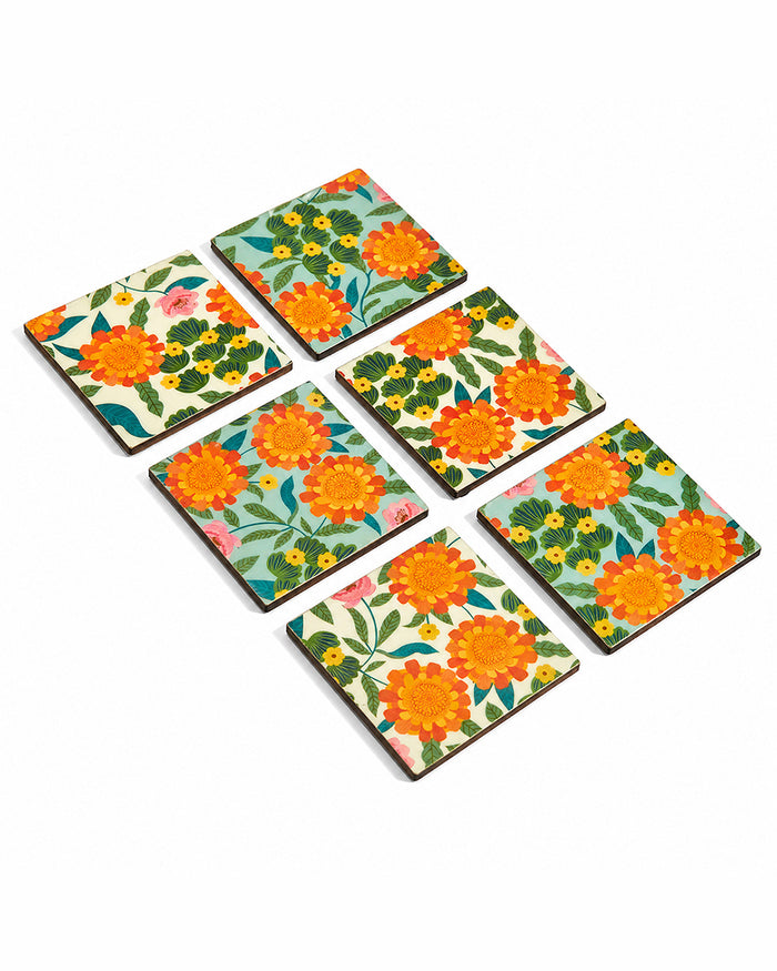 Marigold Coasters  (Set of 6)