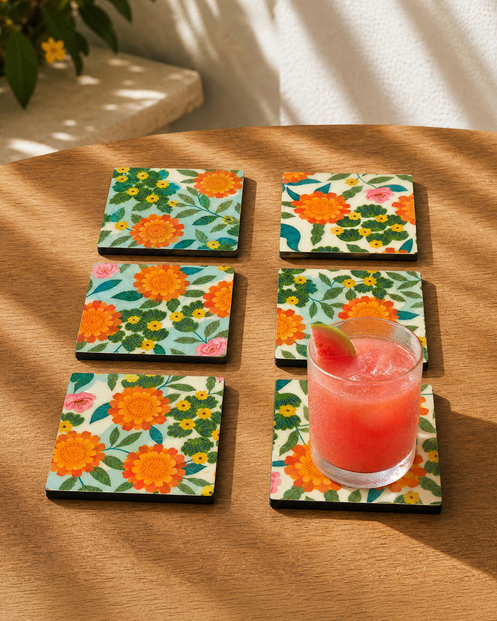 Marigold Coasters  (Set of 6)