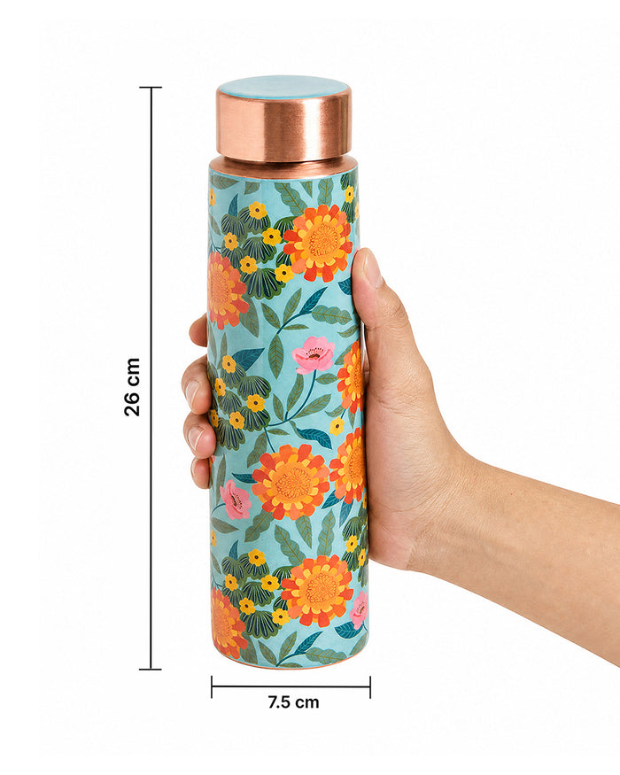 Marigold Copper Bottle, 900 ml