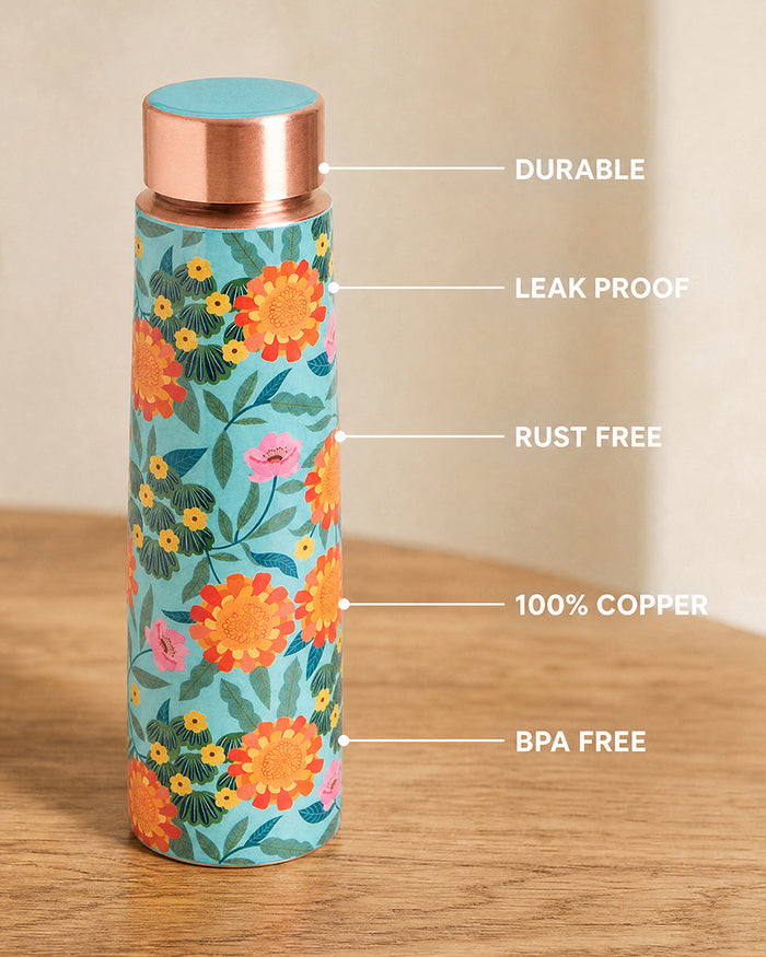 Marigold Copper Bottle, 900 ml