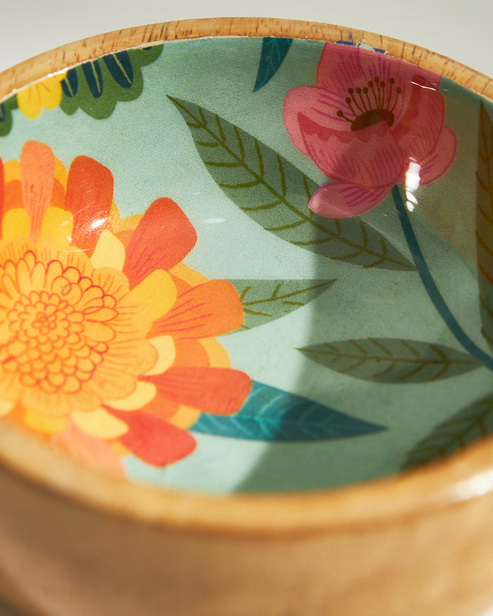 Marigold Mini Snack Bowls (Set of 2)| Wood
